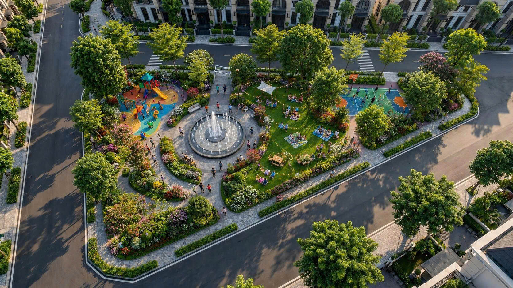 tiện ích dự án metro grand street phú diễn